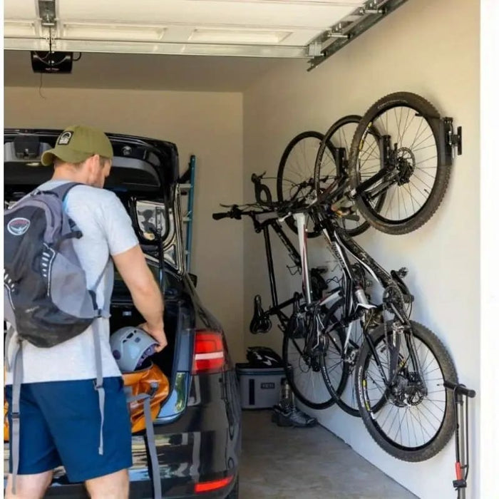 Swivel Bike Wall Mount Rack | Space-Saving Garage Storage
