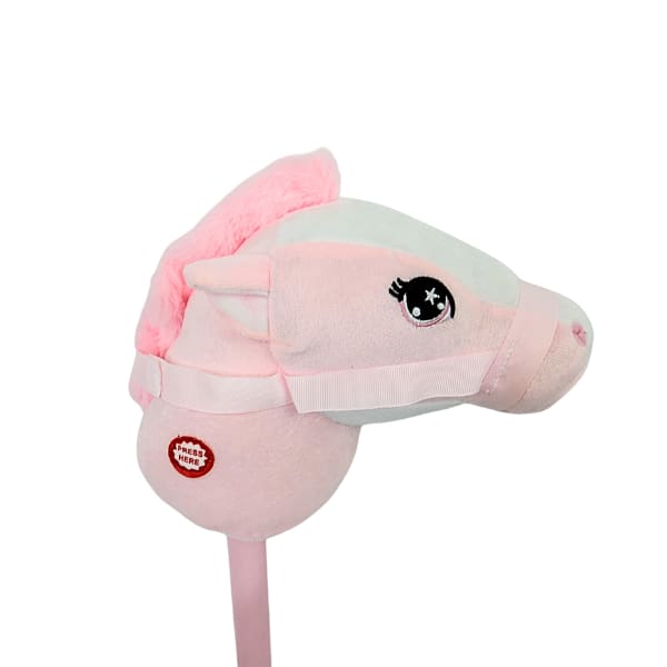 Xtreme Xccessories Pastel Pink Horse Riding Stick Plush Horse Stick