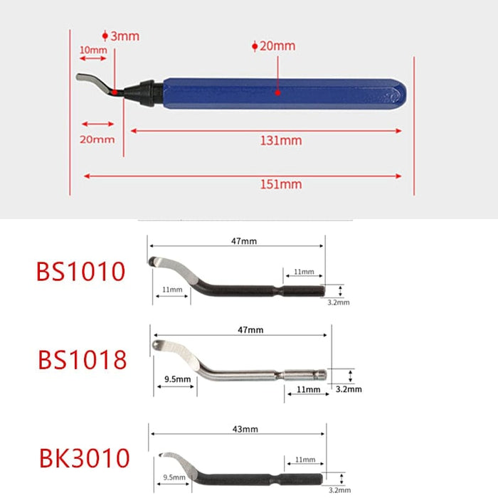 Xtreme Xccessories RB1000 Metal Handle Scraper Deburring Tool Handle Remover Cutting Tool