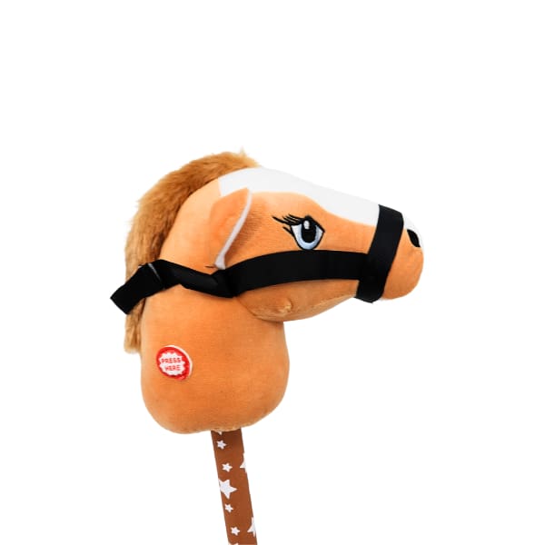 Xtreme Xccessories Brown Stars Horse Riding Stick Plush Horse Stick
