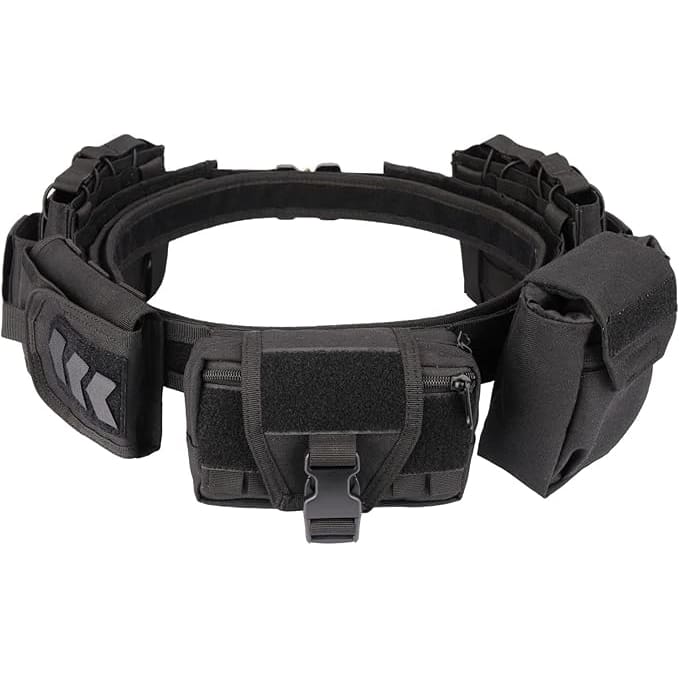 Tactical Battle Belt Set – Adjustable Duty Belt with Pouches