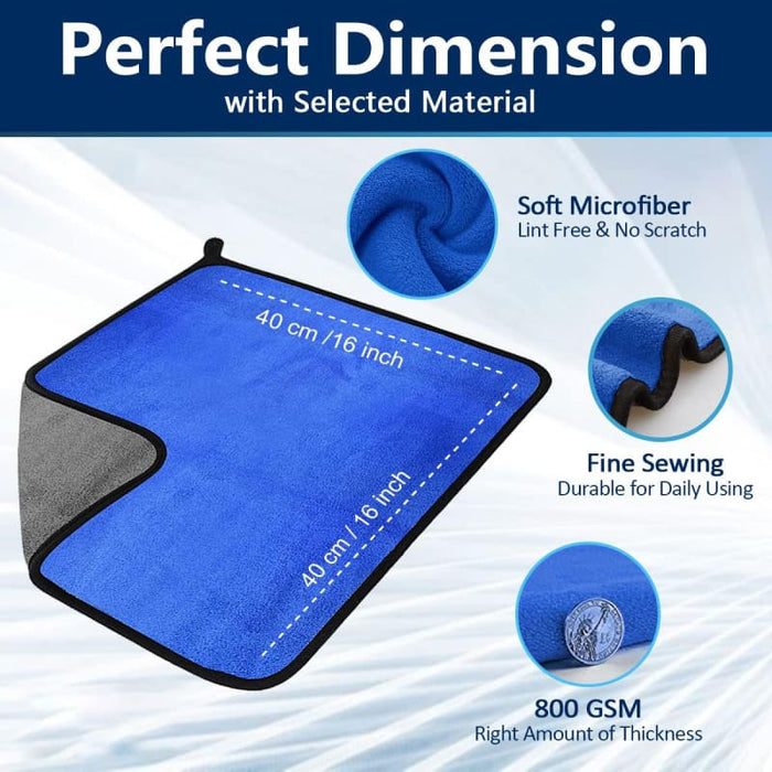 Microfiber Drying Towel – Ultra-Soft High-Performance Car & Home Cleaning Cloth (2-Pack)