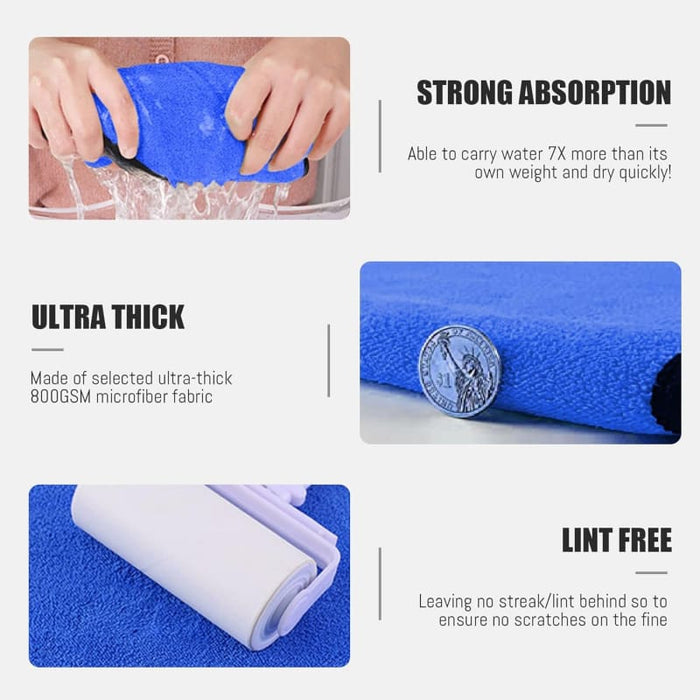 Microfiber Drying Towel – Ultra-Soft High-Performance Car & Home Cleaning Cloth (2-Pack)