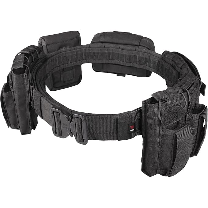Tactical Battle Belt Set – Adjustable Duty Belt with Pouches