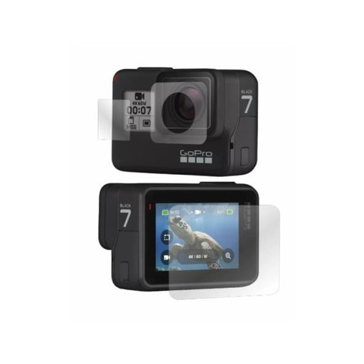 Hero 7 | 6 | 5 Tempered Glass Screen Protector (Front Lens & Back Screen) - Action Camera Accessories
