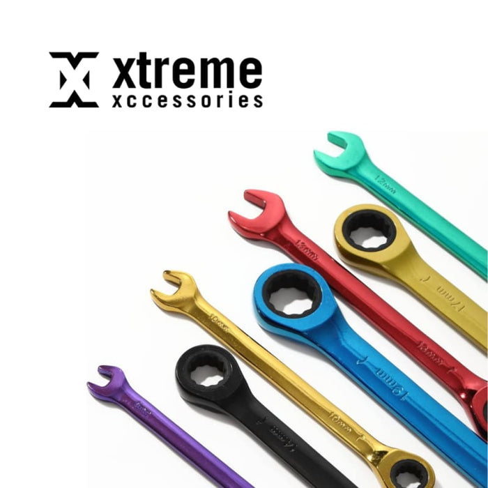 Xtreme Xccessories 7pcs set Colorful Ratchet Handle Wrench Reversible Socket Spanner Tool - 7pcs set Colorful Ratchet Handle Wrench
