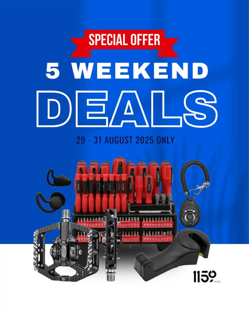 A comprehensive set of screwdrivers and bits, along with bicycle pedals, wireless earbuds, and a car hook.