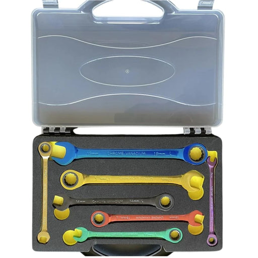 Xtreme Xccessories 7pcs set Colorful Ratchet Handle Wrench Reversible Socket Spanner Tool - 7pcs set Colorful Ratchet Handle Wrench