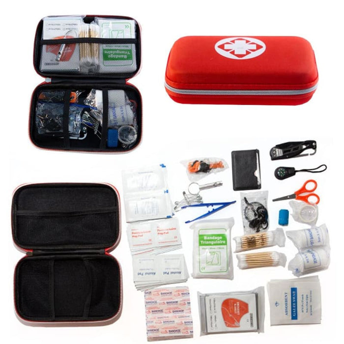 80 in 1 Outdoor survival kit Set Camping Travel Multifunction First aid SOS EDC Emergency Supplies Tactical for Hunting tool - Default