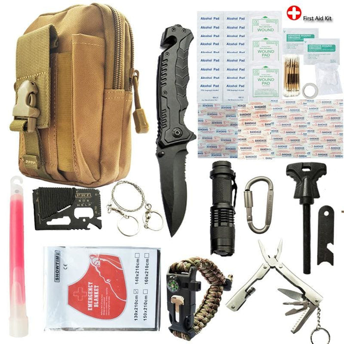 Xtreme 50 Piece Camouflage Survival Kit - Survival & Camping Kits