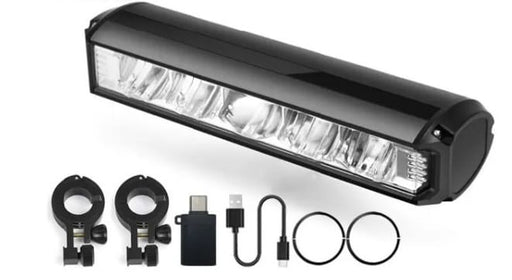 Xtreme Xccessories Aluminum Alloy Bicycle Handlebar USB Type C Rechargeable Riding Warning Light Cycling Accessories