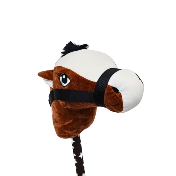 Xtreme Xccessories Dark Brown Horse Riding Stick Plush Horse Stick