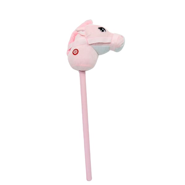 Xtreme Xccessories Pastel Pink Horse Riding Stick Plush Horse Stick
