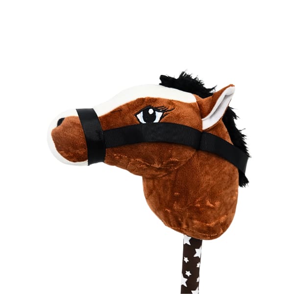 Xtreme Xccessories Dark Brown Horse Riding Stick Plush Horse Stick