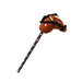 Xtreme Xccessories Dark Brown Horse Riding Stick Plush Horse Stick