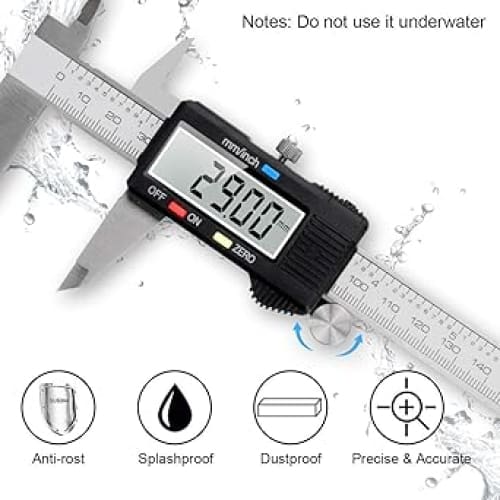 Xtreme Xccessories digital caliper 0-6 Metric Inch Fraction Caliper Measuring Tool Stainless Steel Electronic 6 inch Caliper Measurement
