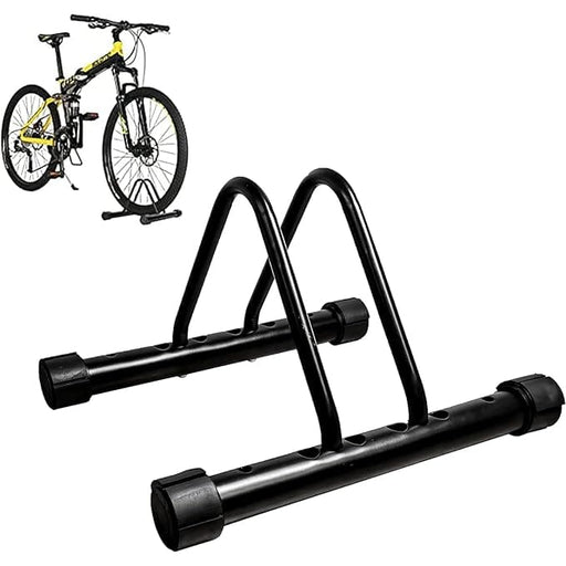 Adjustable Single Bicycle Floor Stand – Compact & Heavy-Duty