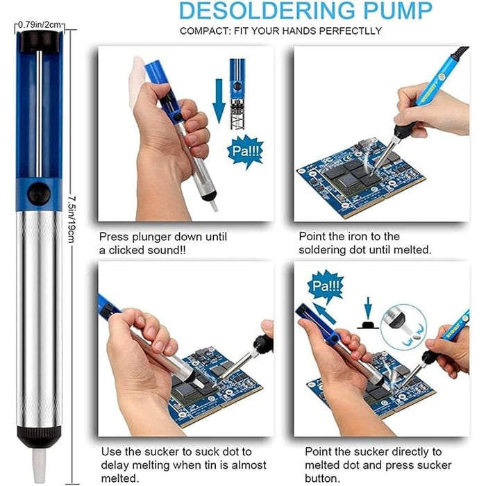 Reliable Soldering Iron Hand kit 90W Digital Soldering Iron kit Electric Soldering Iron with Multimeter