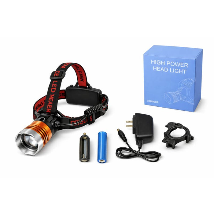 Ultra-Powerful Headlamp with Adjustable Zoom Lens - Default