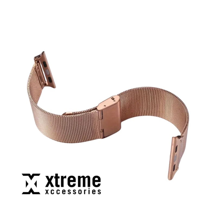 38 mm Apple Watch Strap- Milanese Loop - Pink Rose Gold - Default