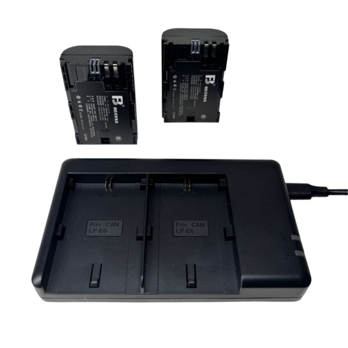 Xtreme Xccessories LP-E6 (2 x Batteries; 1 x Dual Charger) for Canon Cameras