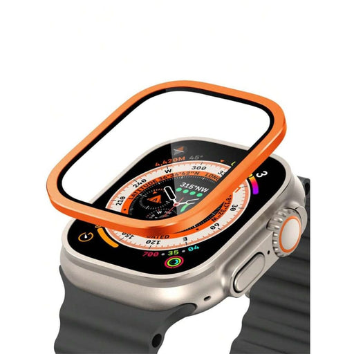 Xtreme Xccessories Screen Protector Compatible for Apple Watch Ultra 49mm Tempered Glass Film with Aluminium Alloy Edge Anti-Scratch Bubble
