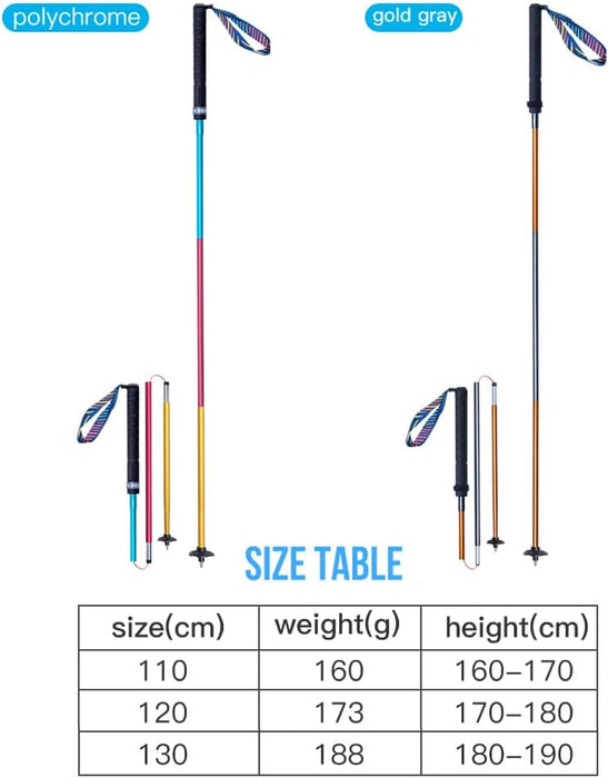 (Preorder) 2 x Ultralight carbon fiber trekking poles folding trail running sticks - Ultralight Trekking Poles