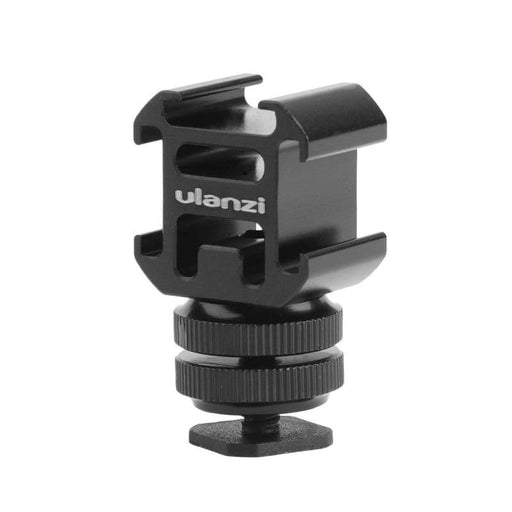 NEW: Aluminium Triple Hot Shoe Mount Adapter Accessory + Triple Shoe Bracket for Lights LED Monitors Microphones Etc - Default