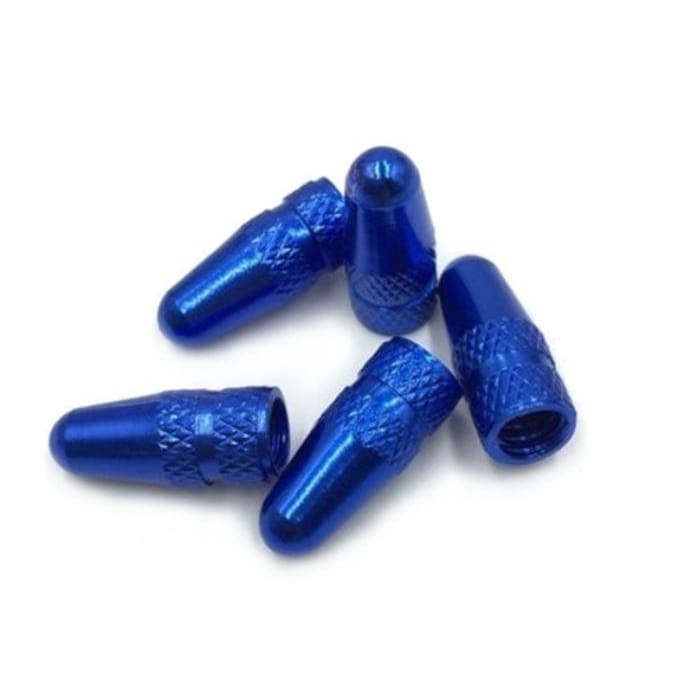 Bicycle Valve Caps 4pcs BLUE - Default