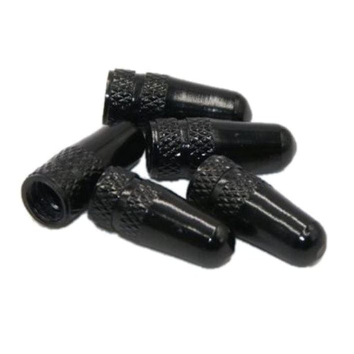 Bicycle Valve Caps 2pcs BLACK - Default