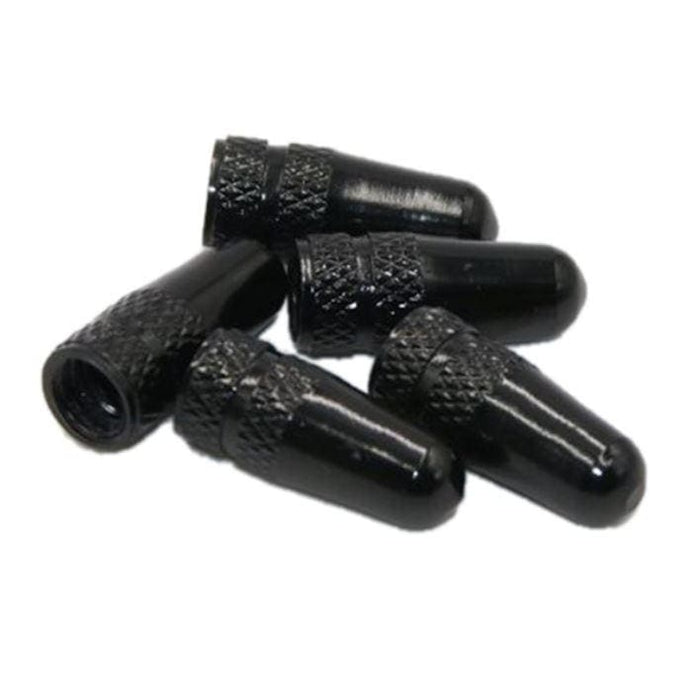 Bicycle Valve Caps 2pcs BLACK - Default