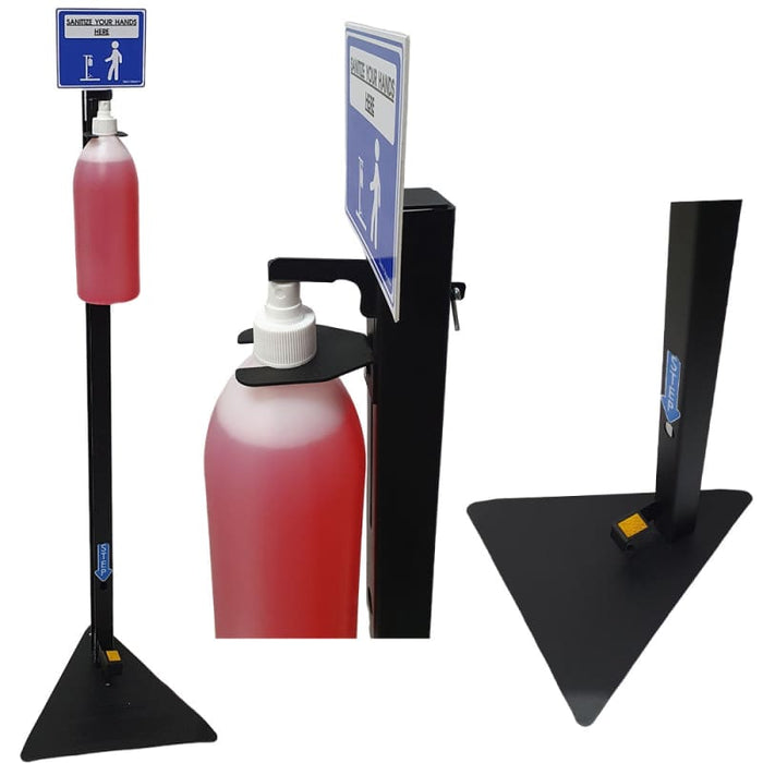 V3 Branded Foot Activated Sanitizer Dispenser Stand - Default