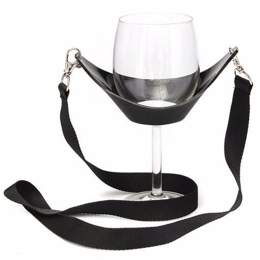 Xtreme Xccessories Party Time Hands-Free Wine Glass Holder - Convenient Portable and Stylish | Perfect Gift for Parties and Social