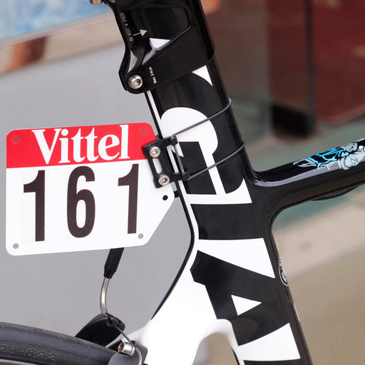 Xtreme Xccessories Aero V Shape Seatpost Race Bicycle Number Plate Mount Holder - Aero V Shape Seatpost Race Bicycle Number Plate Mount