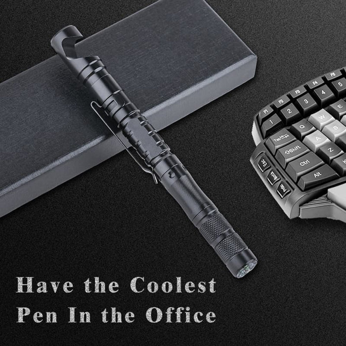 Versatile Tactical Pen - Multi-Tool with Glass Breaker Self Defense Features and More - Lightweight and Durable Aviation-Grade Aluminium -