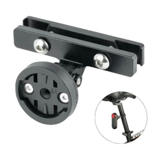Xtreme Xccessories Aluminium Bicycle Saddle Rail Rear Light Bracket Seatpost Mount LED Lamp Stand for Garmin Varia Radar Rearview -