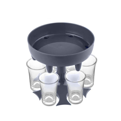 Xtreme Xccessories Shot Dispenser with 6 Shot Acrylic Glasses - Xtreme Xccessories Shot Dispenser with 6 Shot Acrylic Glasses