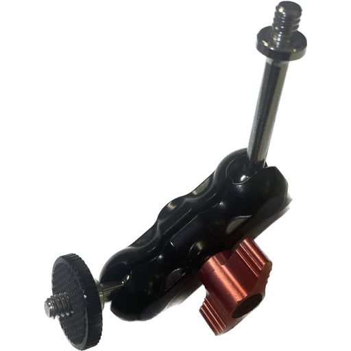 Aluminium Magic Arm Monitor Mount w/ Double Ballhead - 1/4 inch mount Ball Head - Action Camera Mount Accessories