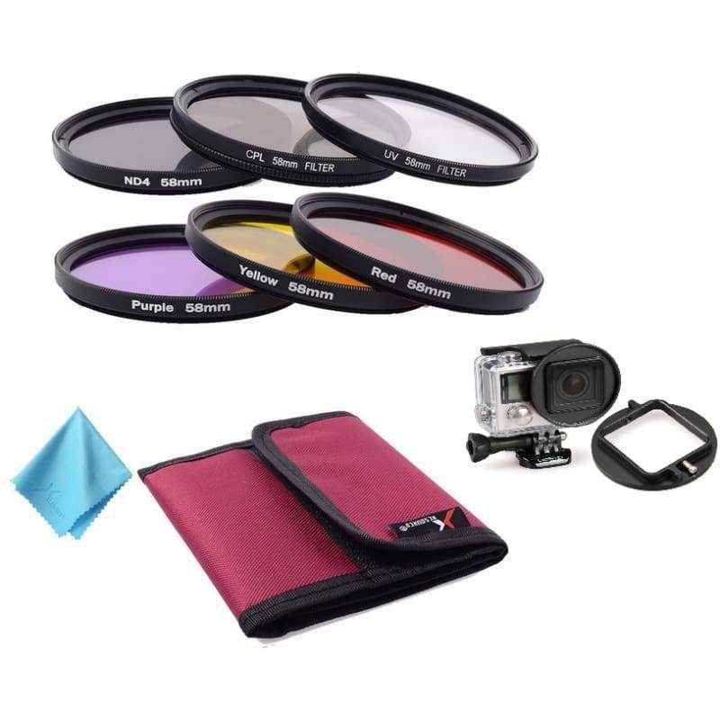 52mm Complete Filter Set for GoPro Hero 4 / 3 + — 1159