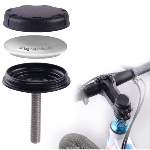 Xtreme Xccessories Air Tag Bike Mount Bicycle Front Fork Down Tube Stem Mount Anti-theft Loss Tracking Locating Bracket GPS Holder