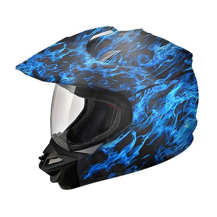 1 Set Blue Fire Water Transfer Hydrodipping Film 50 x 100cm - Default