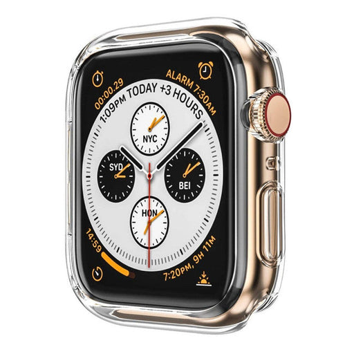 Xtreme Xccessories Clear Armor Case for Apple Watches Shockproof TPU Case Cover + 3D PET Curved Hot Bending Clear Screen Protector -