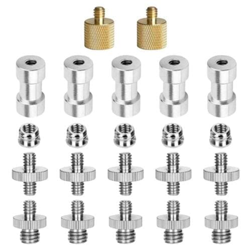 22 piece Camera Screw Kit 1/4 Inch 3/8 Inches Converter Threaded Screw